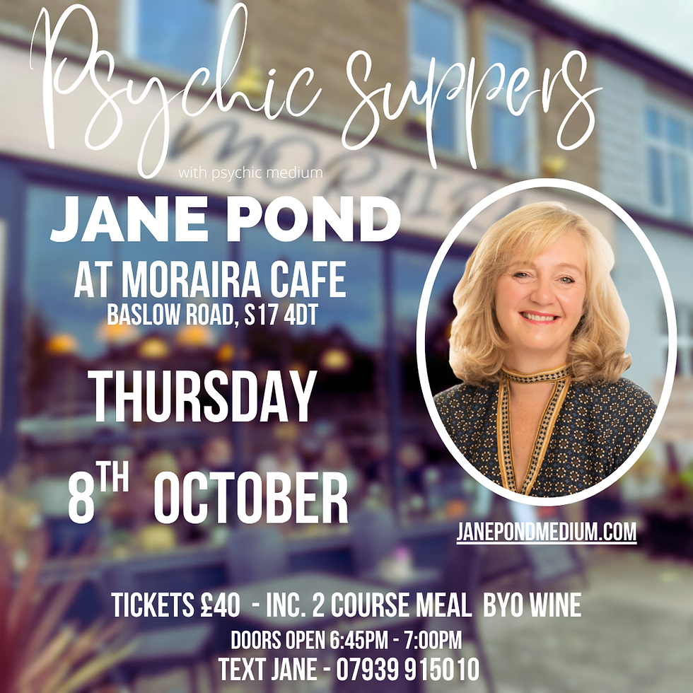 Psychic Suppers at Moraira Cafe Totley