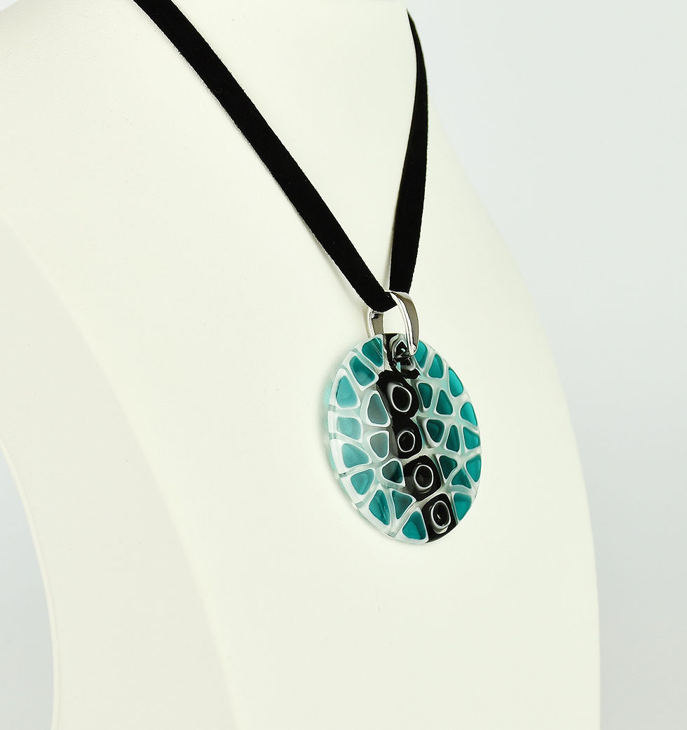 Miniatura: MURANO GLASS PENDANT GREEN LAGOON MURRINA