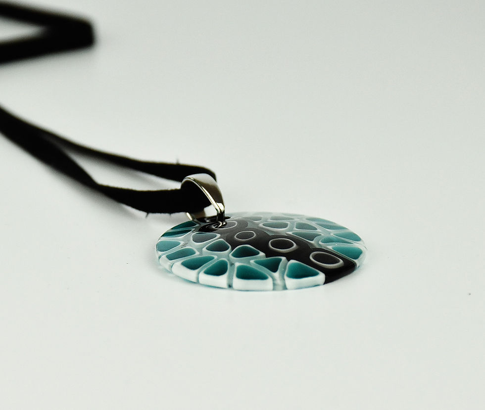 Miniatura: MURANO GLASS PENDANT GREEN LAGOON MURRINA