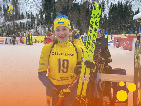 Тетяна Тарасюк — віцечемпіонка ЮЧЄ-2026 з біатлону у масстарті-60