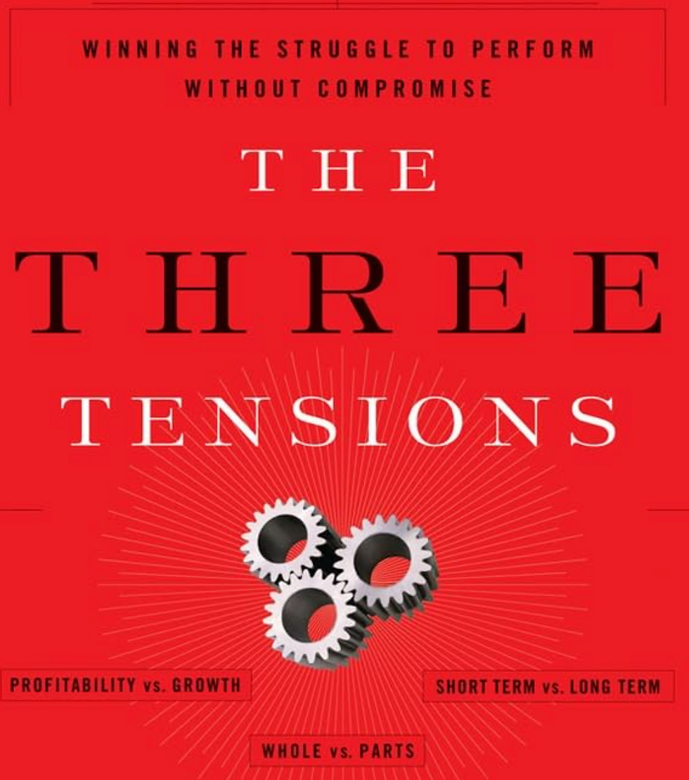 Book cover image of The Three Tensions by Dominic Dodd & Ken Favaro