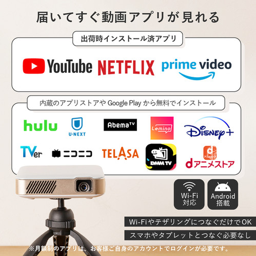 UENO-mono カベーニpro2 KABĒNI PRO2（カベーニプロ2）モバイルプロジェクター | 小さい
