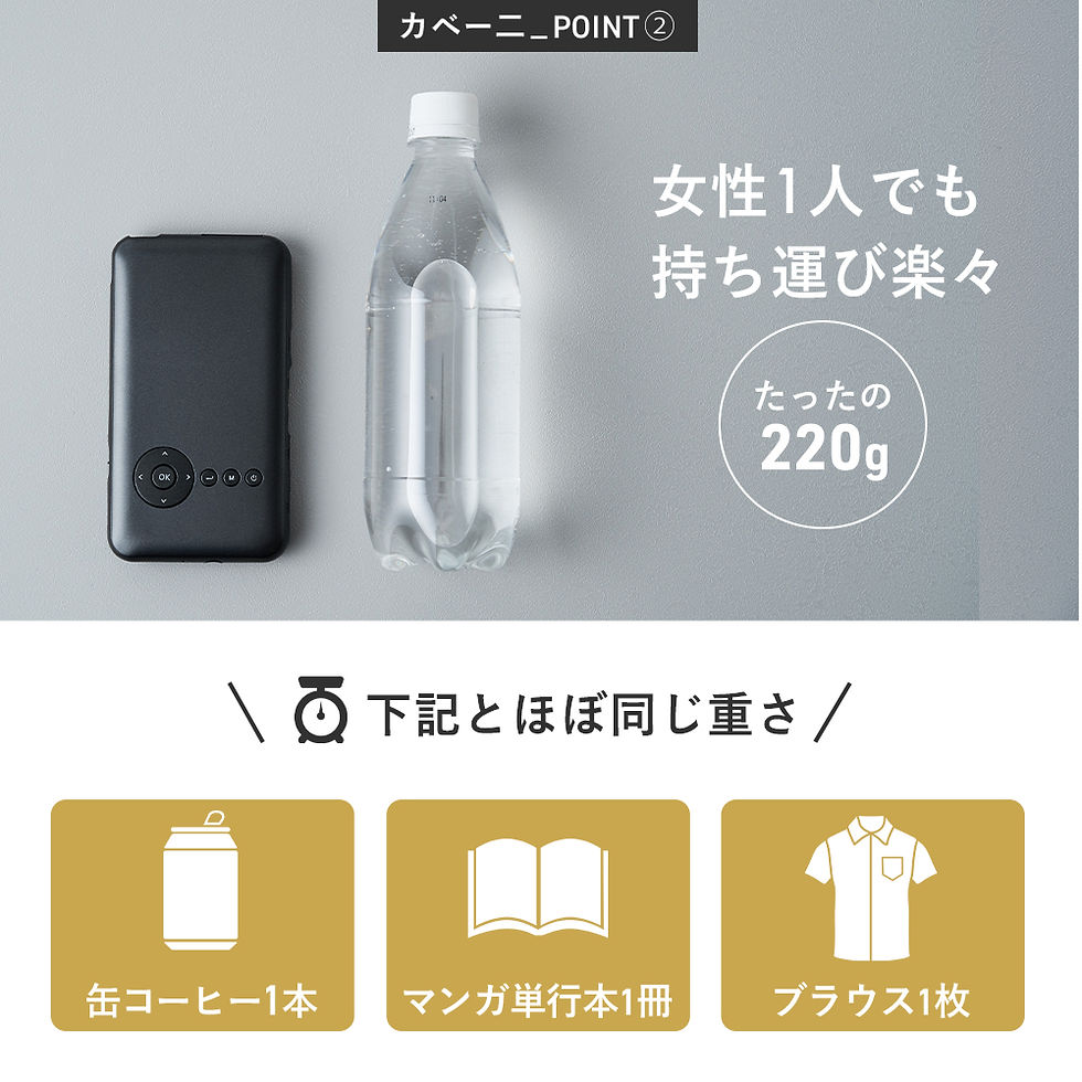 カベニPRO 小型プロジェクター 4000ルーメン カベニPRO 小型プロジェクター 4000ルーメン UENO-mono カベーニPRO