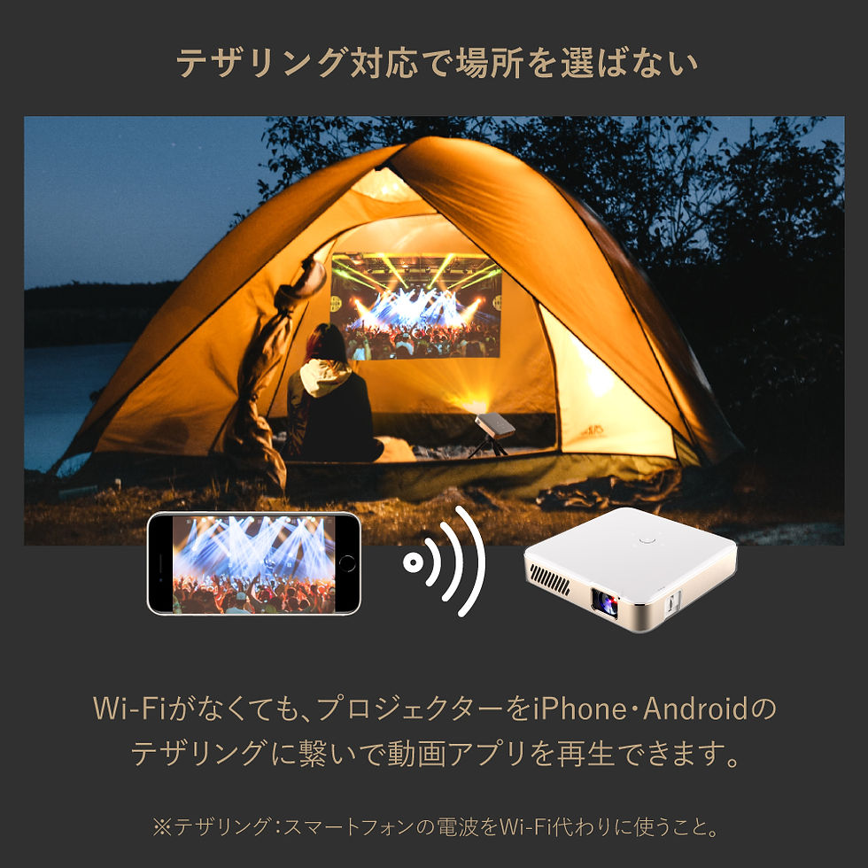 UENO-mono カベーニ ポータブル モバイルプロジェクター　送料無料　即配 カベーニPRO 2024新モデル モプロジェクター 家庭用 小型 天井