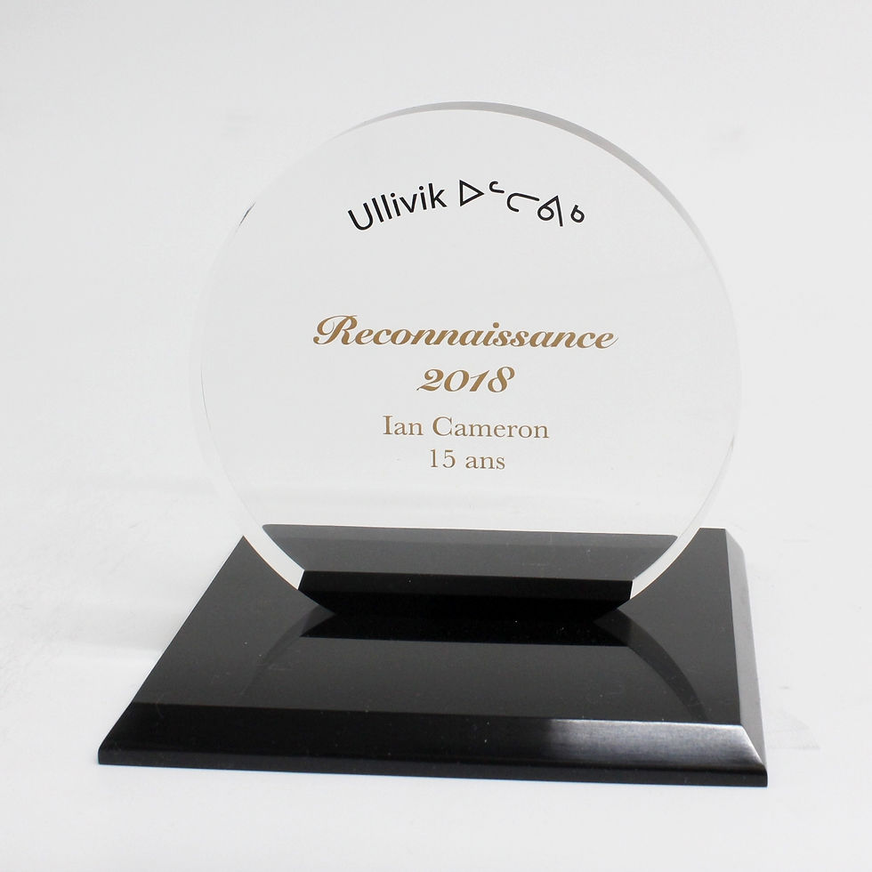 Miniature : Sur mesure - Trophée Acrylique - MNQ
