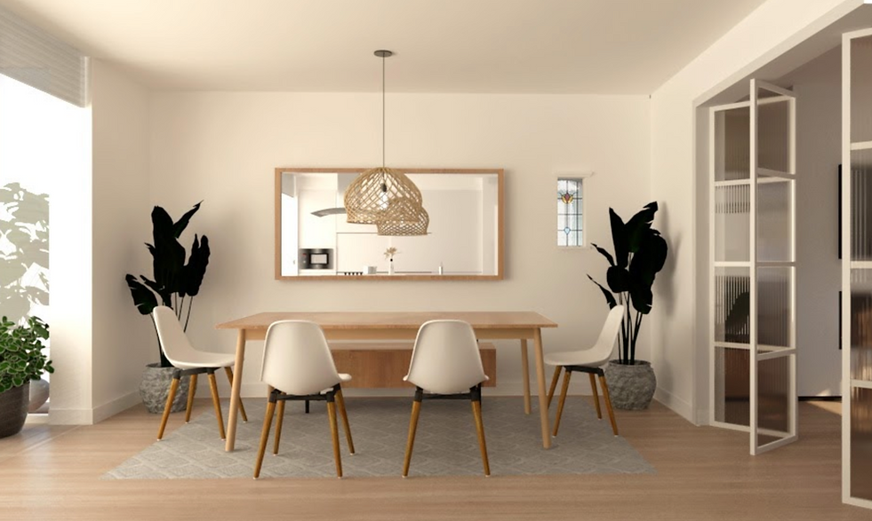 Espaço de Jantar, parte de um projeto de reforma realizado pelo Studio 84.