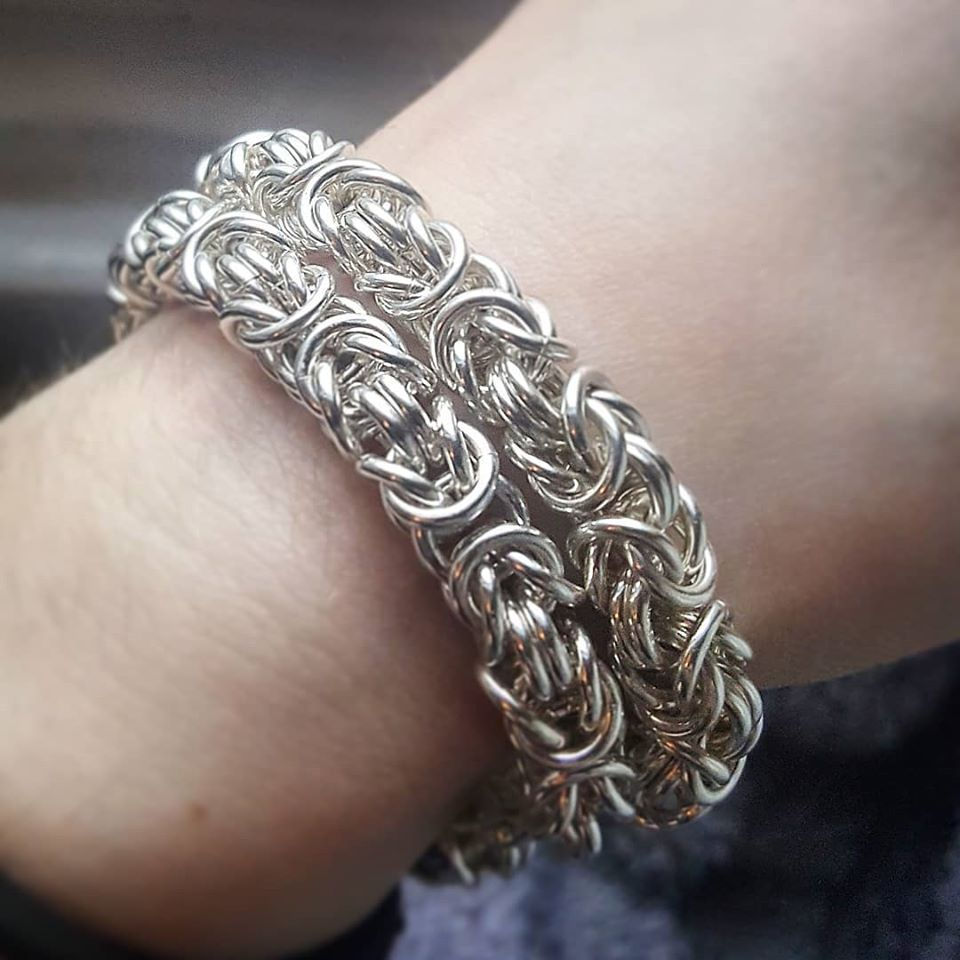 Thumbnail: Sterling Silver Byzantine Bracelets