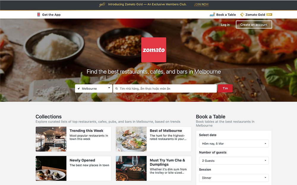 online food review