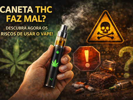 imagem sobre caneta THC faz mal com vape e sinais de perigo despertando curiosidade sobre efeitos e riscos