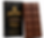 Shatter Bars Chocolate 500mg com embalagem premium preta e dourada ao lado de barra de chocolate THC dividida em quadrados
