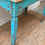 Thumbnail: OLD ORIGINAL BLUE TABLE TOP NATURAL TEAK WOOD