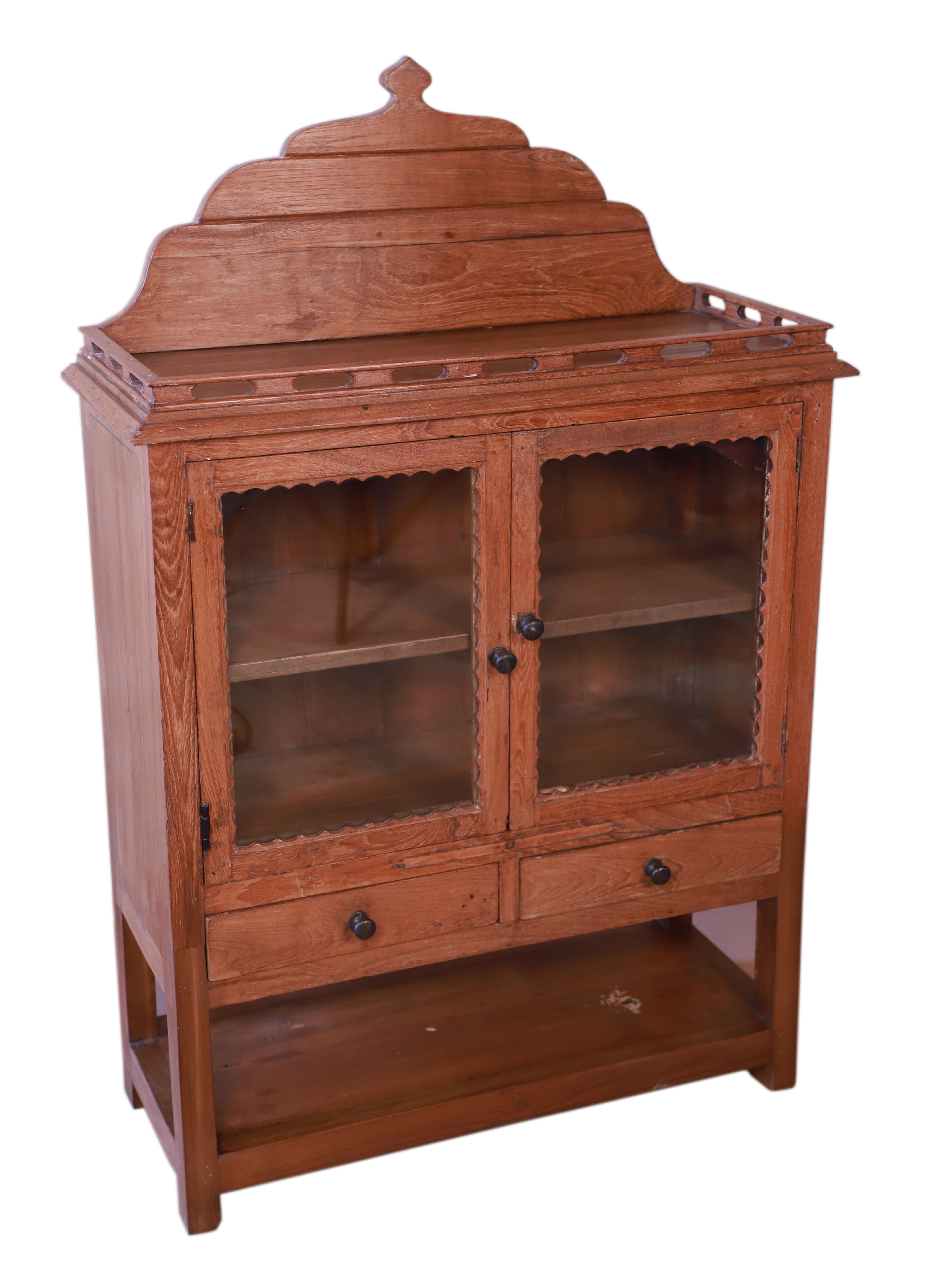 OLD TEMPLE ALMIRA CONSOLE - TEMPLE DESIGN IN THE BACK