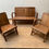 Thumbnail: OLD ORIGINAL ART DECO SOFA SET