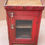 Thumbnail: OLD RED HANGING MEDICAL BOX CABINET