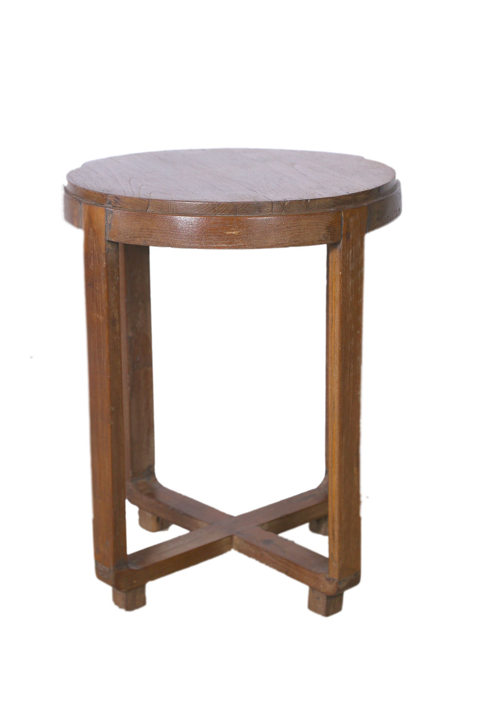 Thumbnail: OLD SMALL ORIGINAL BROWN ROUND TABLE