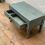 Thumbnail: OLD SMALL TABLE WITH DRAWER GREY BLUE COLOR