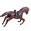 Thumbnail: OLD PAIR OF RED WOODEN HORSES WITH SADLE