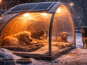 Hungria instala abrigos térmicos para proteger cães de rua durante o inverno