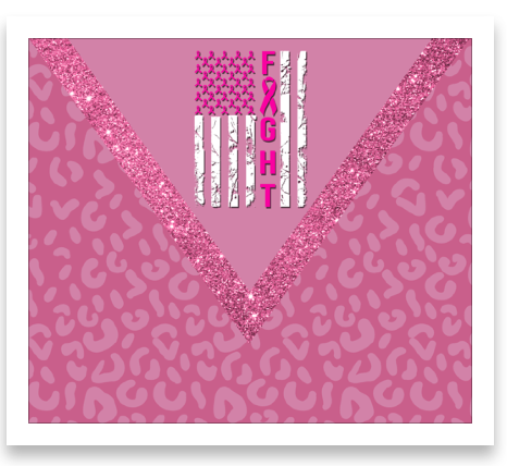 Breast Cancer Awareness Tumbler Design