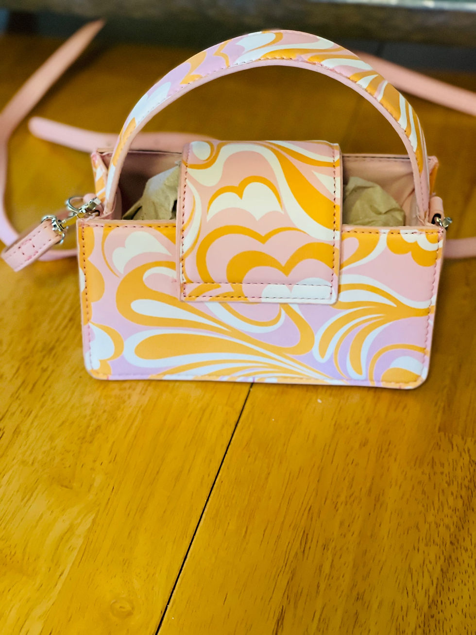 Thumbnail: Small Crossbody/Handheld purse very colorful 