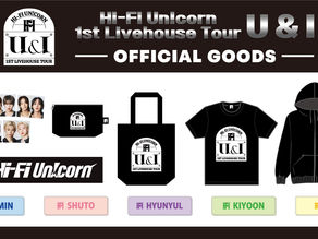 本日17:00より「Hi-Fi Un!corn 1st Livehouse Tour ～U&I～」オフィシャルグッズのオンライン販売がスタート！