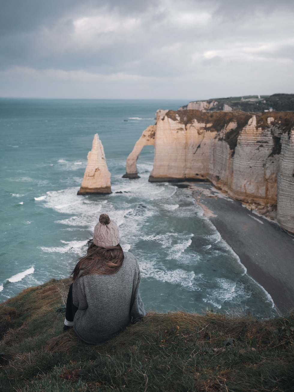 Falaises d'Etretat vues de la mer