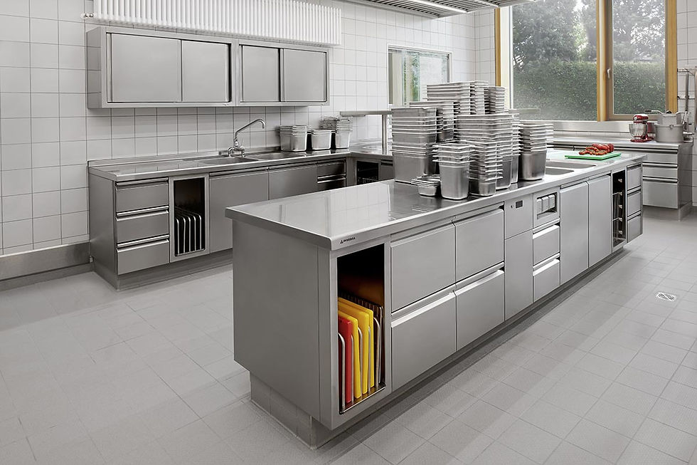 Mobili in Acciaio per la Ristorazione