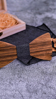Walnut Bow Tie