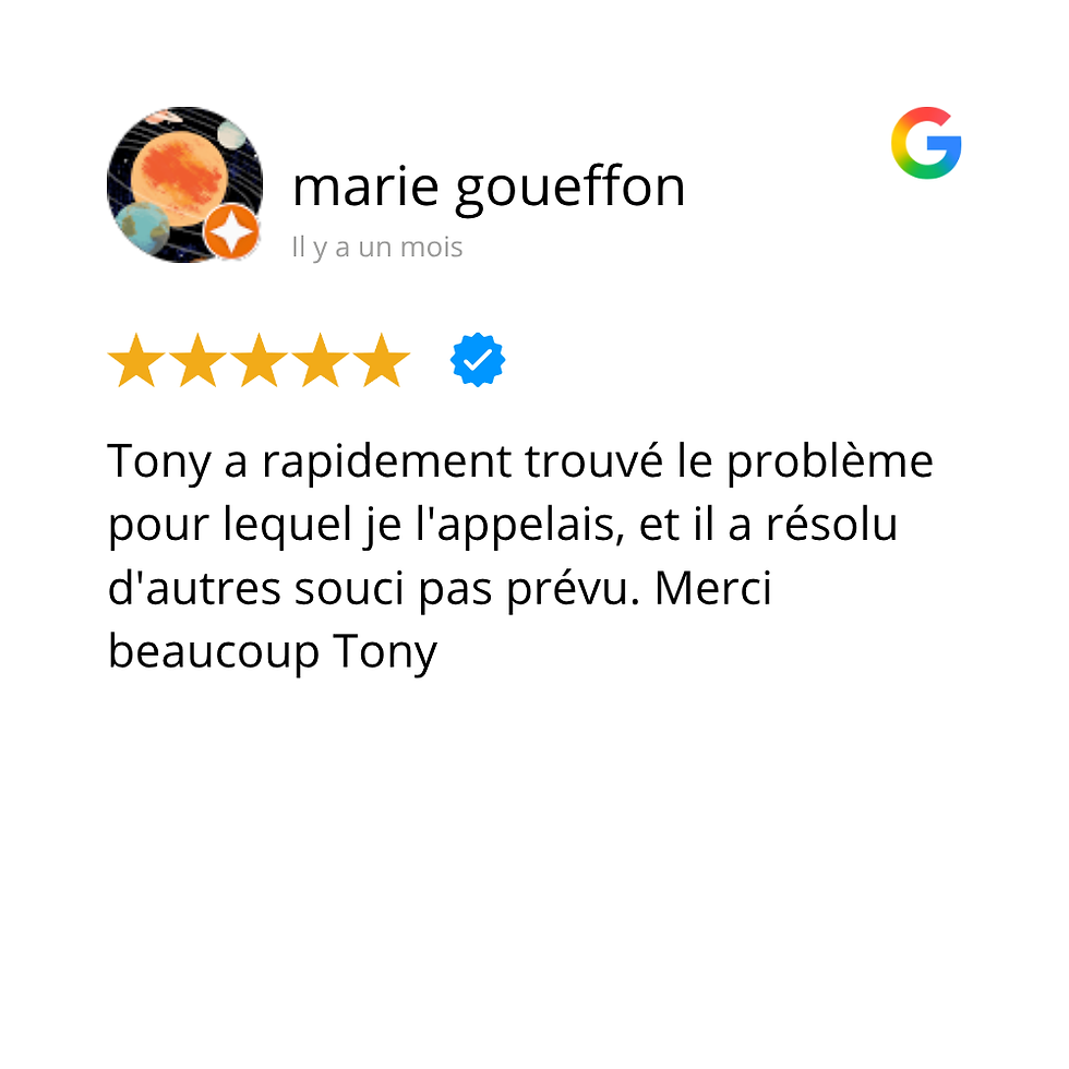 Avis client Clartice : Rapidité et efficacité pour le dépannage informatique à Aix.