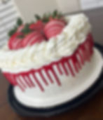 Sweetheart Cake w. Berries on Top