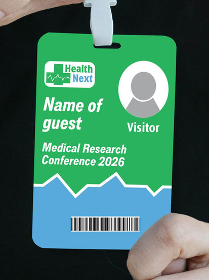 Health Next Conference Badge Mock up (Front)