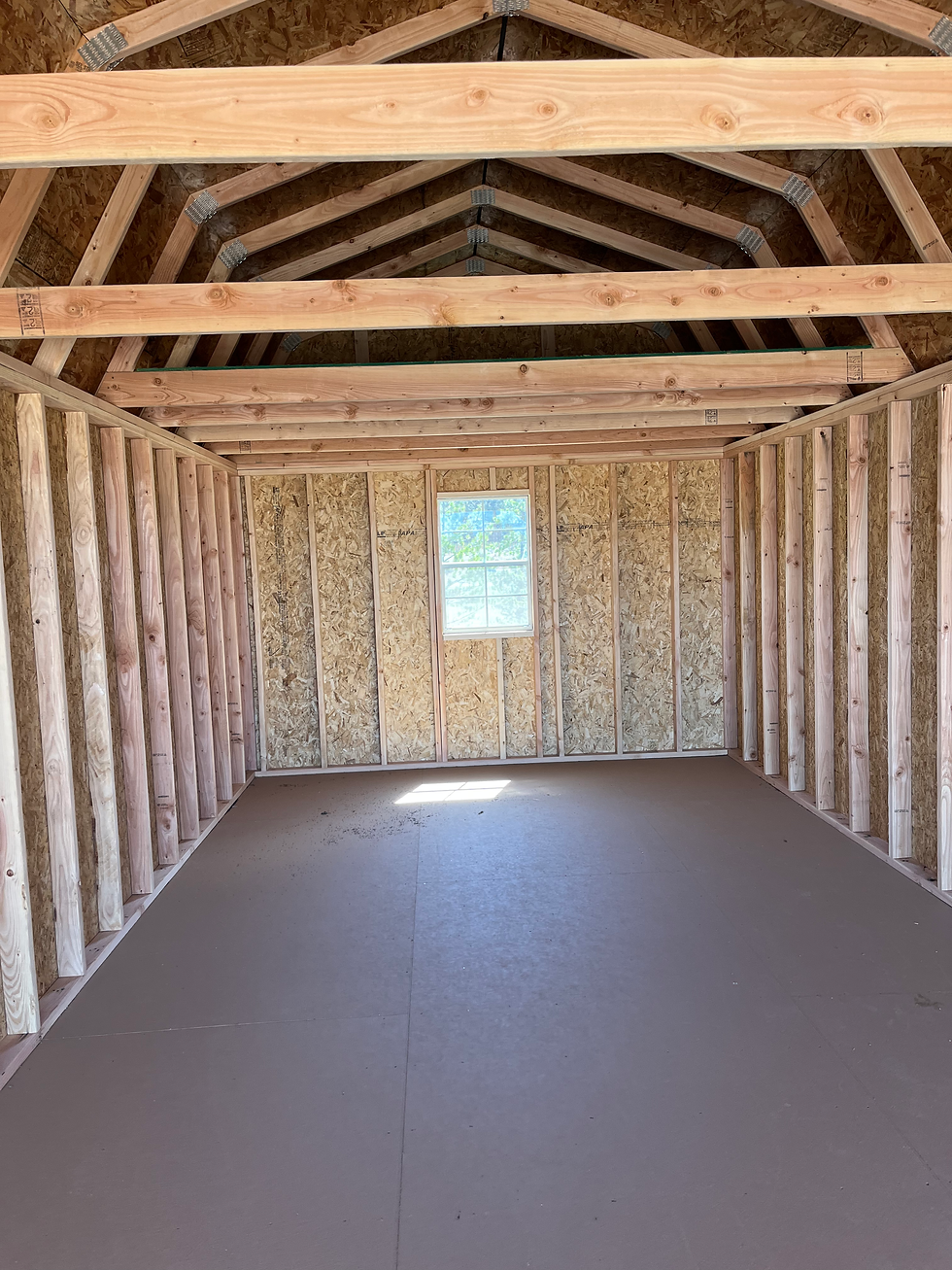 Thumbnail: 12x28 Lofted Barn Garage Package - Central Oregon Sheds