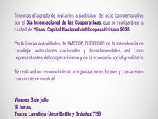 Día Internacional de las Cooperativas 