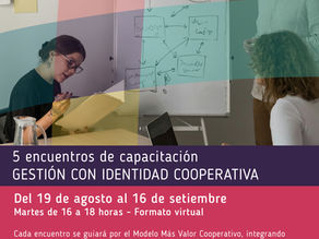 Inscripciones abiertas - Capacitación en gestión con identidad cooperativa