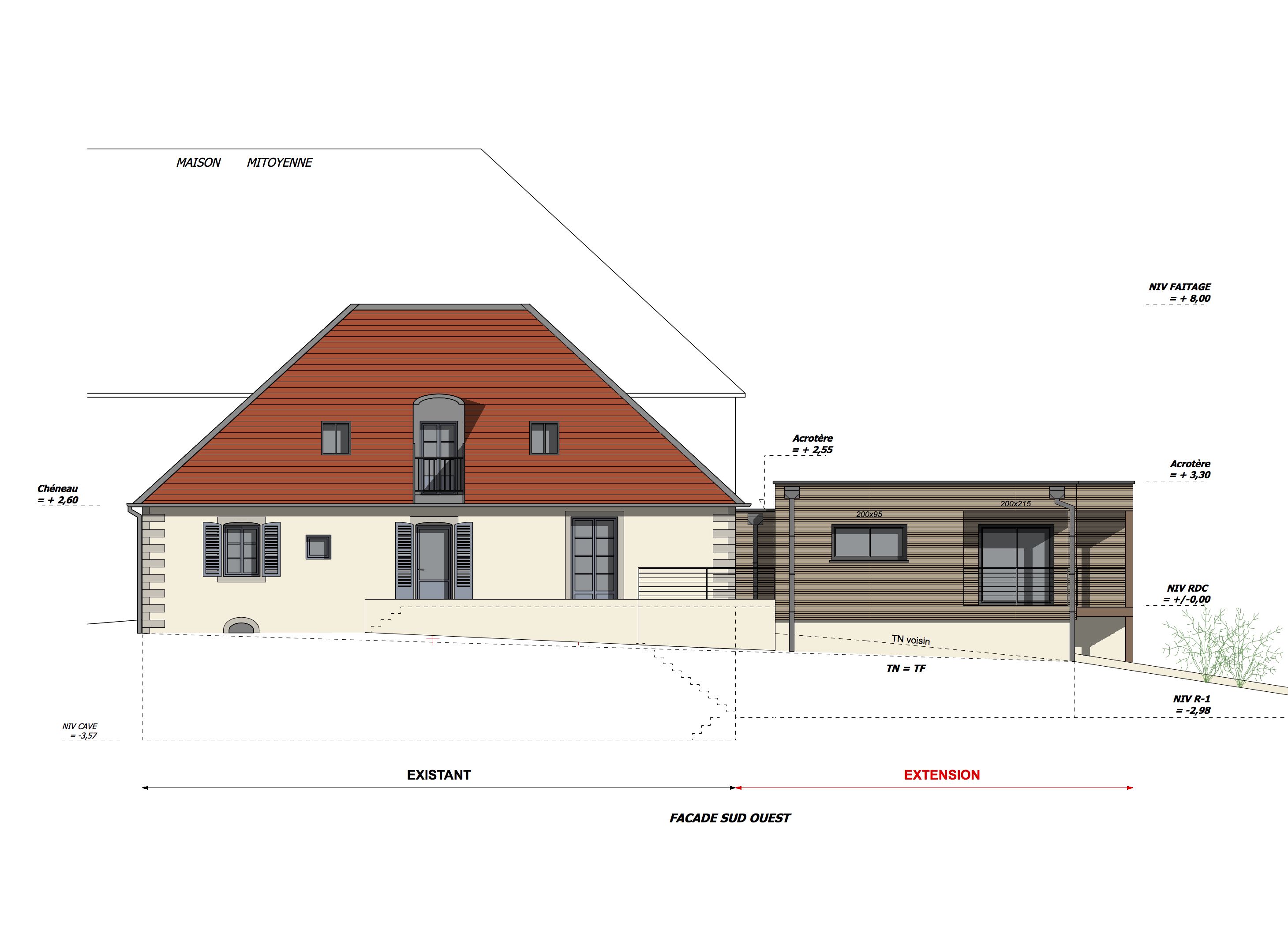 EXTENSION FACADE