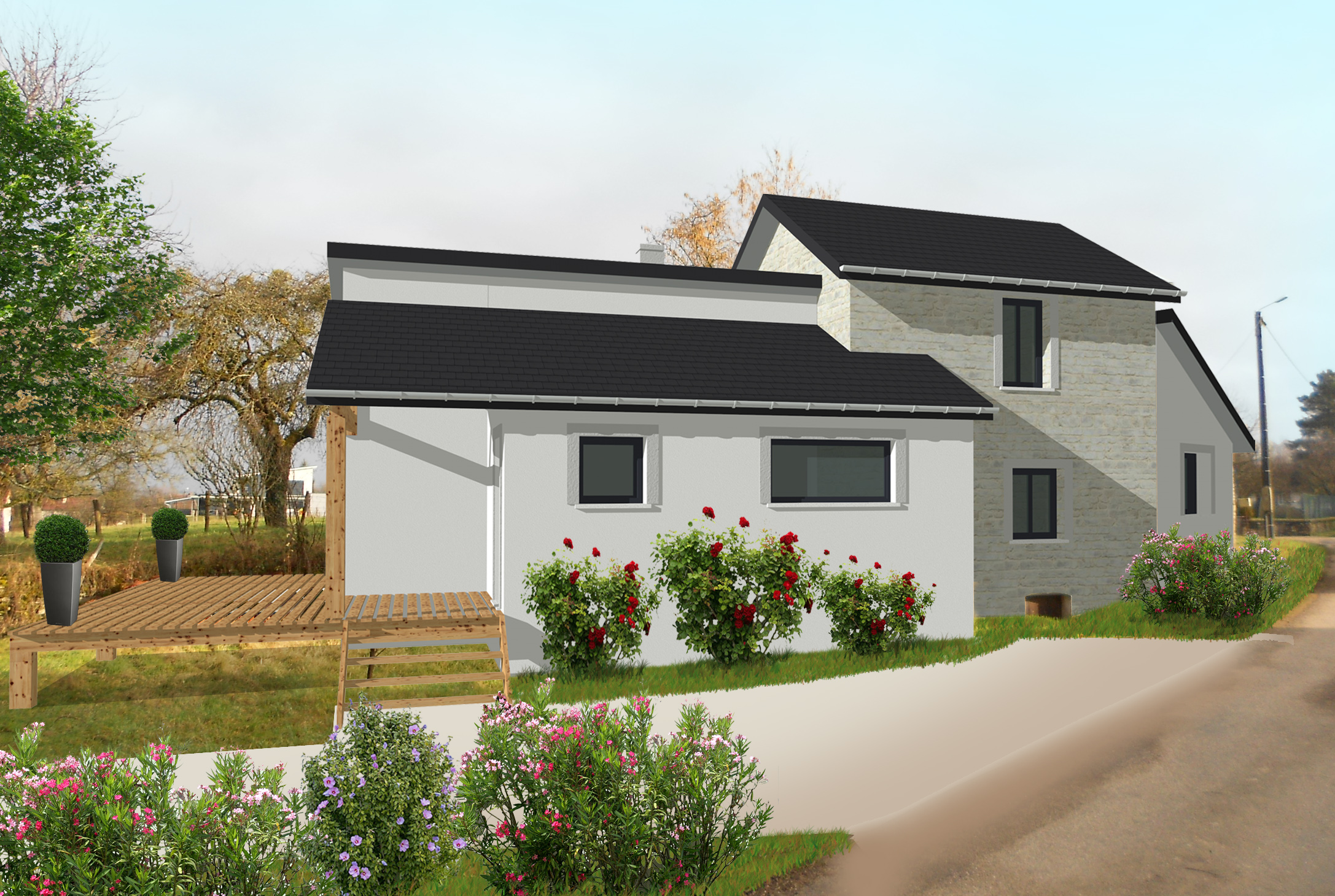 Extension maison existante
