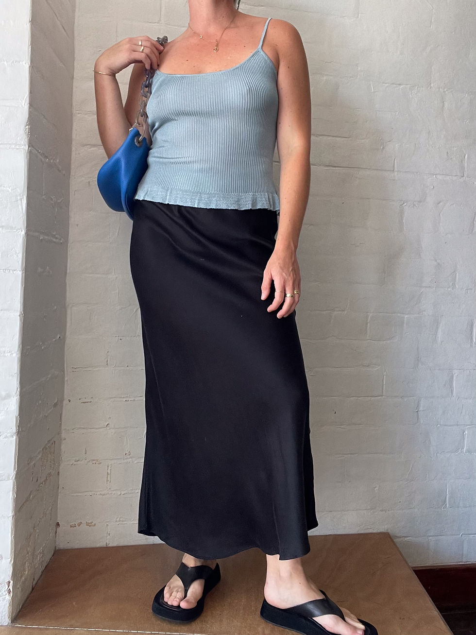Thumbnail: THE LAIR Silk Black Maxi Skirt RRP:$359 - Size 12-14