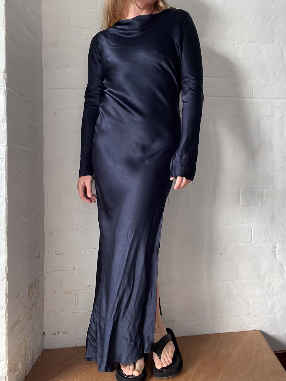 Thumbnail: BEC & BRIDGE Deep Navy Long Sleeve Dress - Size 12
