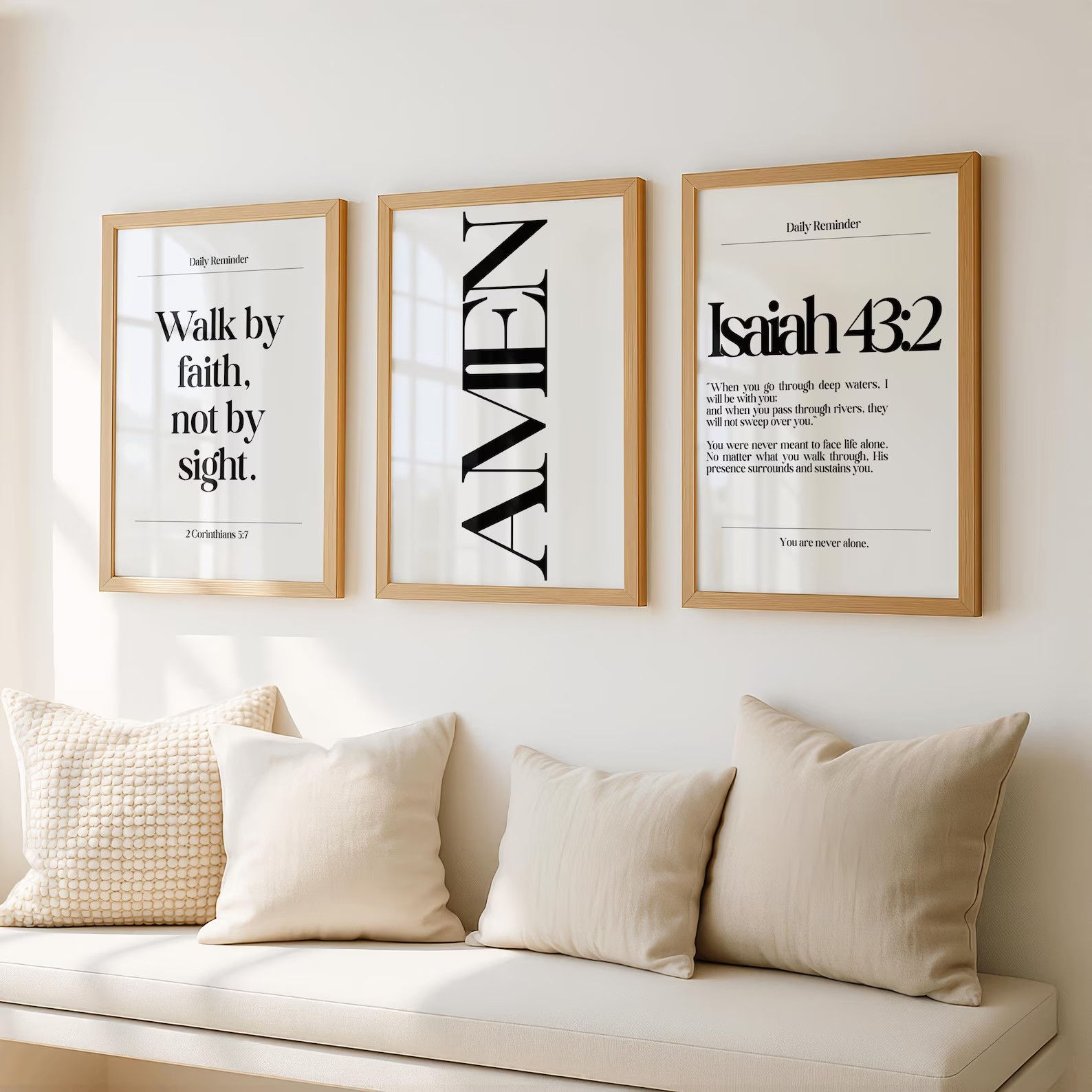 Faith & Grace Wall Art Set