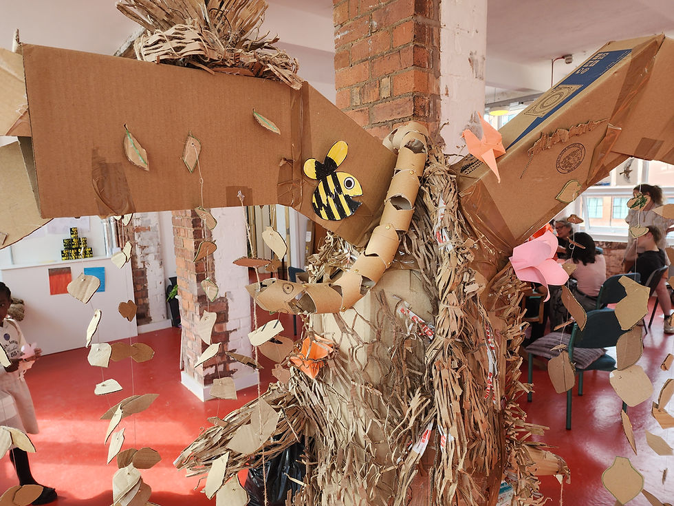 Cardboard Forest Workshop - Installation
