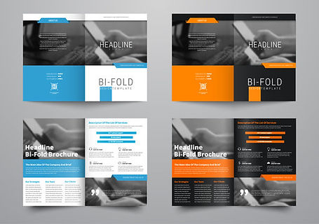 Bi-Fold Brochure Design - Creative, Custom, Professional Folding Brochure Designing Services in UAE.