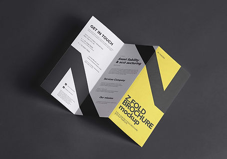 Z-Fold Brochure Design - Creative, Custom, Professional Folding Brochure Services.
