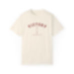 Victory 1 Corinthians 15:57 with distressed cross design on ivory t-shirt