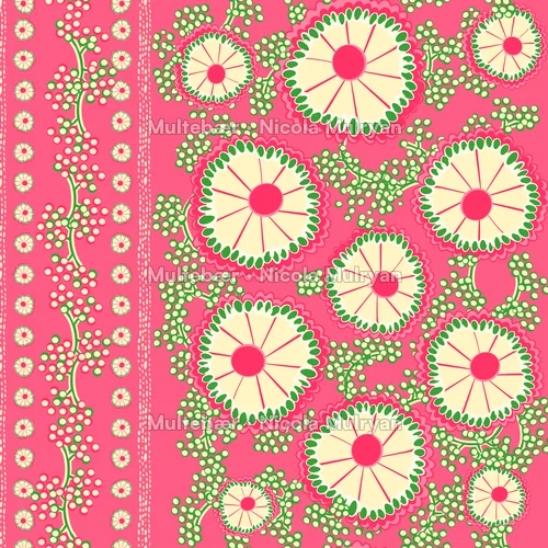 Vintage KeepSake – mønsterdesign av Nicola Mulryan, Multebær