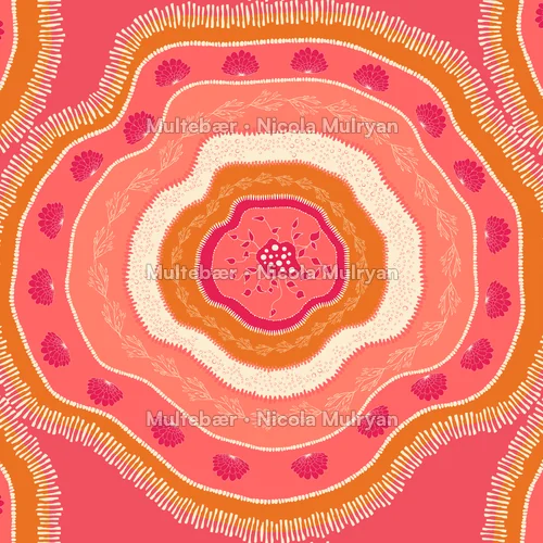 Ocean Rose – mønsterdesign av Nicola Mulryan, Multebær