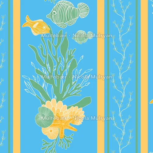 Ocean Garden - Collection – mønsterdesign av Nicola Mulryan, Multebær