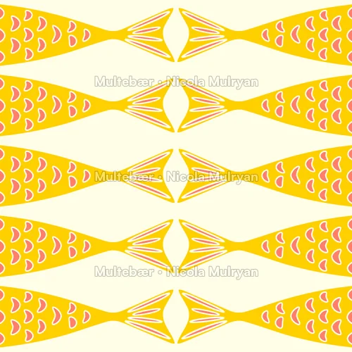 Ka i fesken collection – mønsterdesign av Nicola Mulryan, Multebær