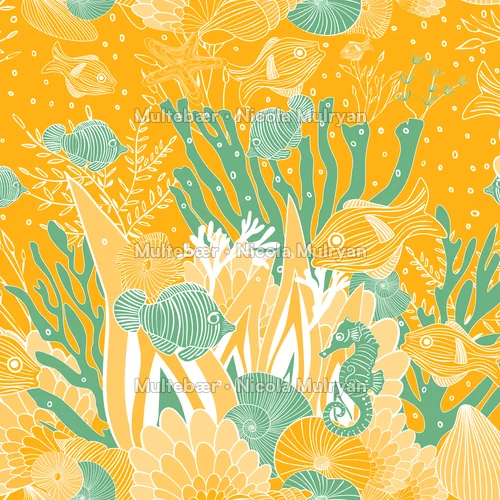 Ocean Garden – mønsterdesign av Nicola Mulryan, Multebær
