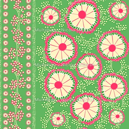 Vintage KeepSake – mønsterdesign av Nicola Mulryan, Multebær