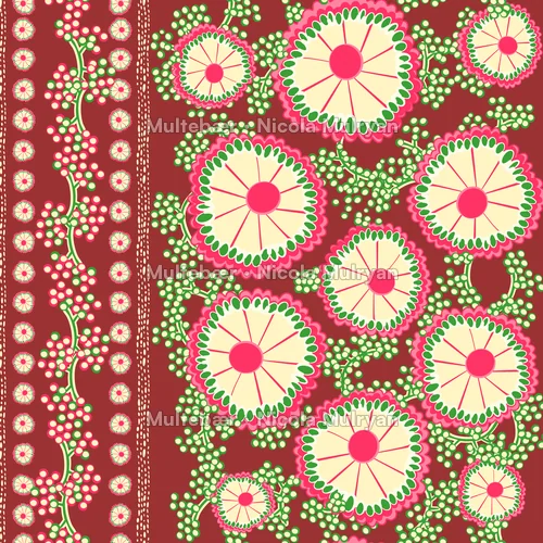 Vintage KeepSake – mønsterdesign av Nicola Mulryan, Multebær